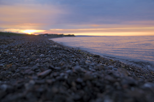 Sunset on the Beach, Carleton-Sur-Mer, Gaspe Peninsula, Quebec