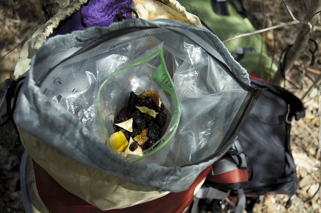 Backpackers And Ziploc Bags Outsideways